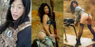 台裔美籍选美小姐「孔凡佩」性感双乳疗愈前线鼓舞士气 士兵：我已经2年没有被碰了