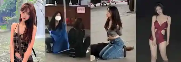 广州海珠极品美女被当街捆绑跪地 后被开盒啪啪视频