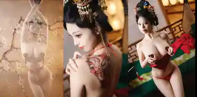推特 微博博主 蜜汁貓裘 作品 「唐宮夜宴」生动地展现了唐朝独有的美学风范