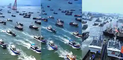 菲律宾渔船骚扰黄岩岛 中菲对峙继续升温 中国大批渔船自发出海 千帆出海只为守卫国门