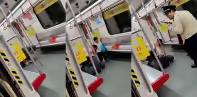 广州地铁9号线 恶性伤人事件 两人发生口角 后持随身携带的小刀 连捅数刀 警方当场控制嫌疑人