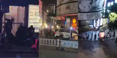 广西容县 警察在制伏持刀男子时 被一刀砍中面门 血腥慎点
