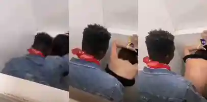 广州某商场厕所 黑人友人正在享用他的中国女友 广州不愧是黑人的第二故乡