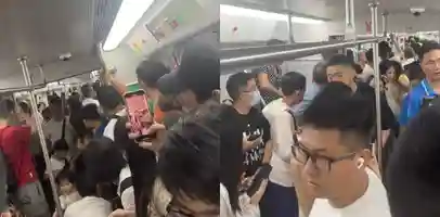 你是来拉屎的吧 广州地铁5号线 一名乘客在车厢拉屎 导致车厢里面乘客紧急逃避